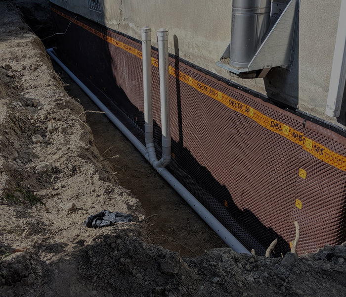 Imperméabilisation et drain français | Expertises Derotechno